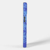 Coques Case-Mate iPhone Plage de surf abstrait bleu vert (Verso / Droite)