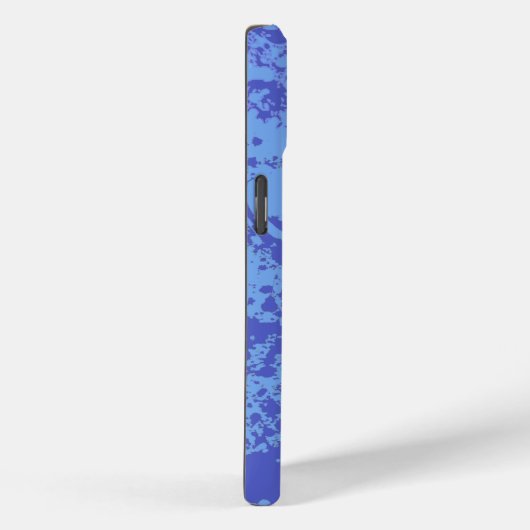 Coques Case-Mate iPhone Plage de surf abstrait bleu vert (Verso / Droite)