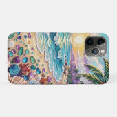 Coques Case-Mate iPhone Plage d'Impasto et coucher et lever de soleil sur (Dos (Horizontal))