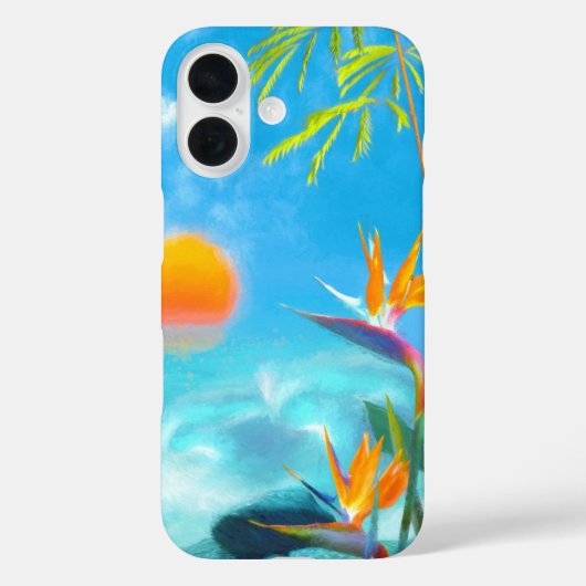 Coques Case-Mate iPhone PLAGE ENSOLEILLÉE Oiseaux du paradis (Verso)