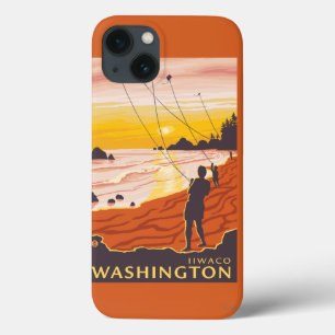Coques Pour iPhone Plage et cerfs-volants - Ilwaco, Washington