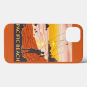 Coques Case-Mate iPhone Plage et cerfs-volants - plage Pacifique, (Verso (horizontal))