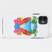 Coques Case-Mate iPhone Plage et planches de surf tropicales (Dos (Horizontal))