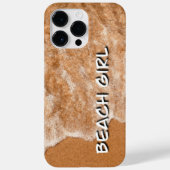 Coques Case-Mate iPhone Plage fille, plage de sable et vagues (Verso)
