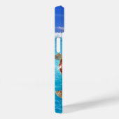 Coques Case-Mate iPhone Plage moderne Blue Turtle (Verso / Droite)