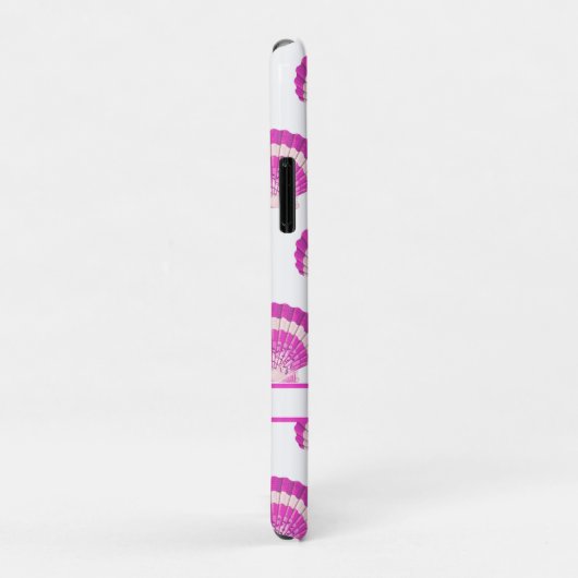 Coques Case-Mate iPhone Plage moderne Nautique Coquillage rose Shell (Dos/Droite)
