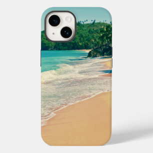 Coque Pour iPhone 14 Plage paisible de l'île tropicale
