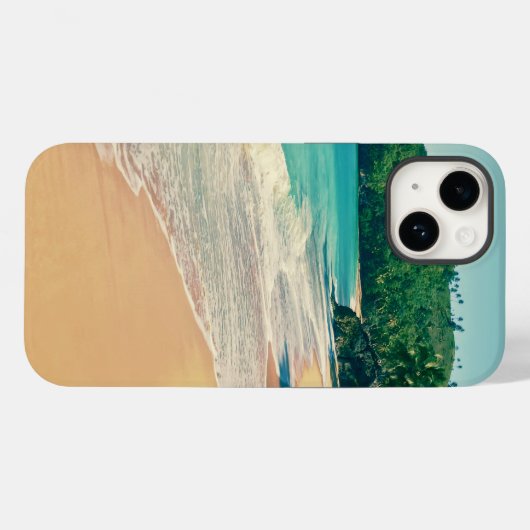 Coques Case-Mate iPhone Plage paisible de l'île tropicale (Verso (horizontal))