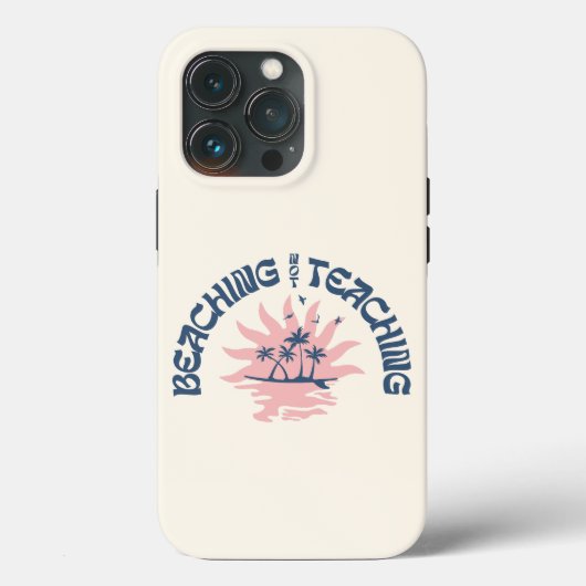 Coques Case-Mate iPhone Plage Pas Enseigner Drôle Enseignant Pause d'été (Verso)