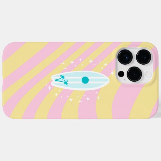 Coques Case-Mate iPhone Plage, Plage Art, Vibes tropicales, Preppy (Verso (horizontal))
