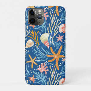 Case-Mate iPhone Case Plage Rétro Coquillages Orange Rose Jaune Bleu