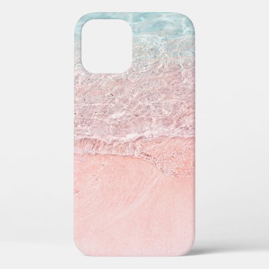 Coques Case-Mate iPhone Plage rose et vague (Verso)