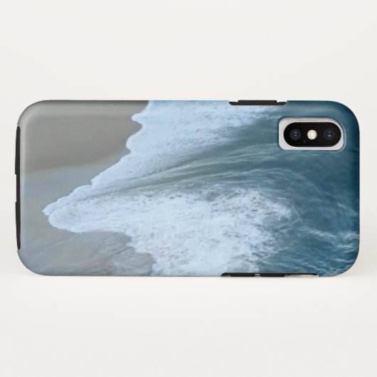 Coques Case-Mate iPhone Plage tropicale à l'eau turquoise, vague et sable (Dos (Horizontal))