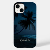 Coques Case-Mate iPhone Plage tropicale adorable, Palms (Verso)
