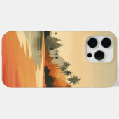 Coques Case-Mate iPhone Plage vintage/rétro/tropicale (Verso (horizontal))