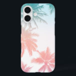 Coques iPhone 16 Plage Vintage Sunset Palm Trees<br><div class="desc">Une plage de style vintage iPhone X coque avec palmiers tropicaux au coucher du soleil.</div>