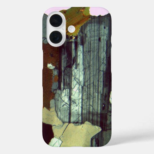 Coques Case-Mate iPhone Plagioclase dans la section mince - Texture rocheu (Verso)