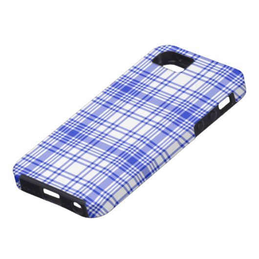 Coques Case-Mate iPhone Plaid blanc bleu 2 (Bas)