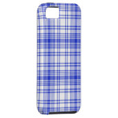 Coques Case-Mate iPhone Plaid blanc bleu 2 (Dos/Droit)