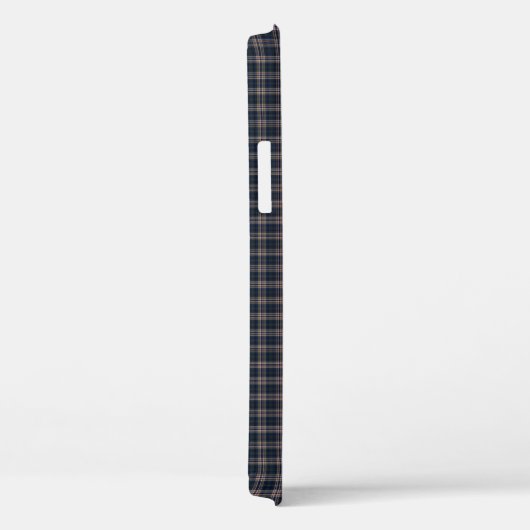 Coques Case-Mate iPhone Plaid bleu et beige (Verso / Droite)