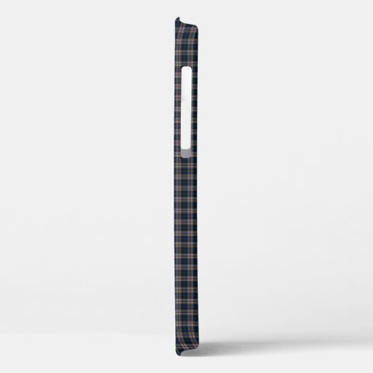 Coques Case-Mate iPhone Plaid bleu et beige (Verso / Gauche)