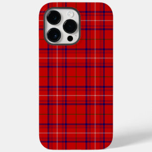 Coque Pour Pour iPhone 14 Pro Max plaid bleu rose tartan