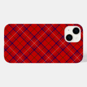 Coques Case-Mate iPhone plaid bleu rose tartan (Verso (horizontal))