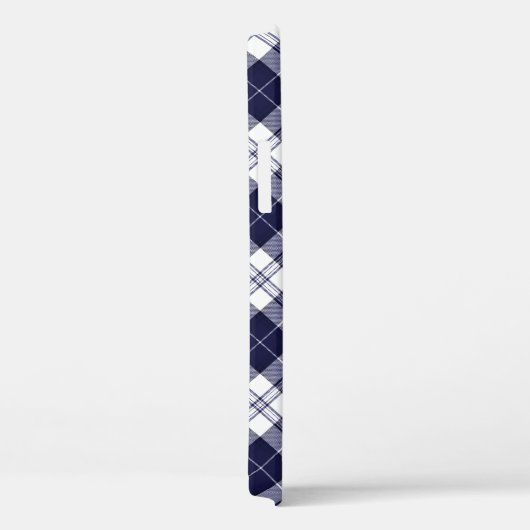 Coques Case-Mate iPhone Plaid bleu V2 (Verso / Droite)