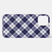 Coques Case-Mate iPhone Plaid bleu V2 (Verso (horizontal))