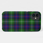 Coques Case-Mate iPhone plaid bleu vert de tartan du sud (Dos (Horizontal))