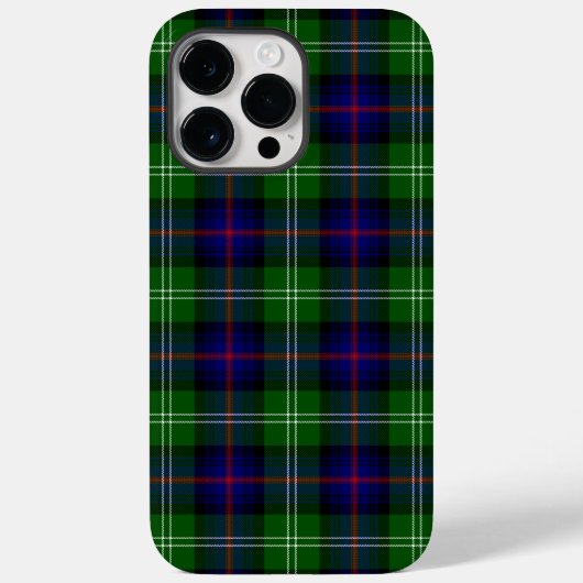 Coques Case-Mate iPhone plaid bleu vert de tartan du sud (Verso)