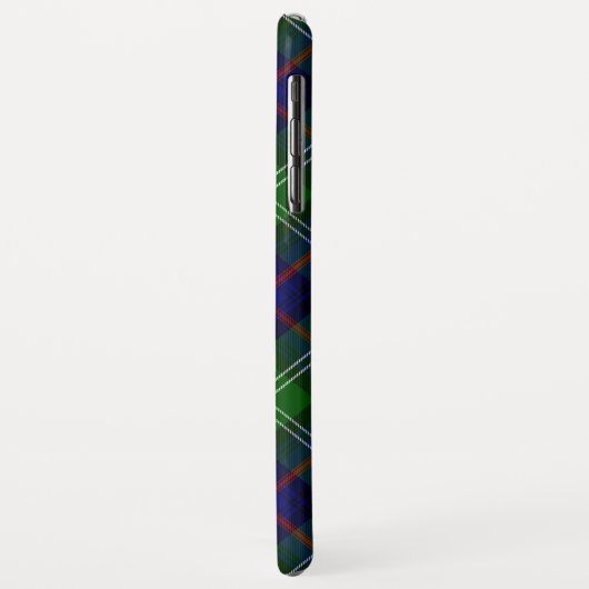 Coques Case-Mate iPhone plaid bleu vert de tartan du sud (Dos/Gauche)