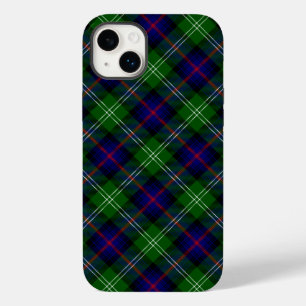 Coque Pour iPhone 14 Plus plaid bleu vert de tartan du sud