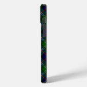 Coques Case-Mate iPhone plaid bleu vert de tartan du sud (Verso / Gauche)