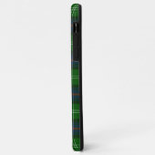 Coques Case-Mate iPhone plaid bleu vert de tartan du sud (Dos/Gauche)