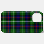 Coques Case-Mate iPhone plaid bleu vert de tartan du sud (Verso (horizontal))