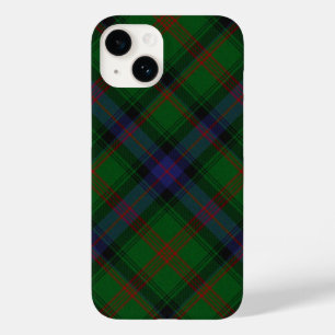 Coque Pour iPhone 14 Plaid bleu vert tartan Park