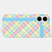 Coques Case-Mate iPhone Plaid couleur pastel (Verso (horizontal))