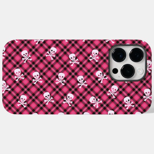 Coques Case-Mate iPhone Plaid Crâne (Verso (horizontal))