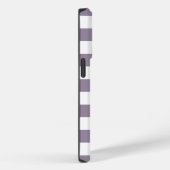 Coques Case-Mate iPhone Plaid de bisons violets et blancs (Verso / Droite)
