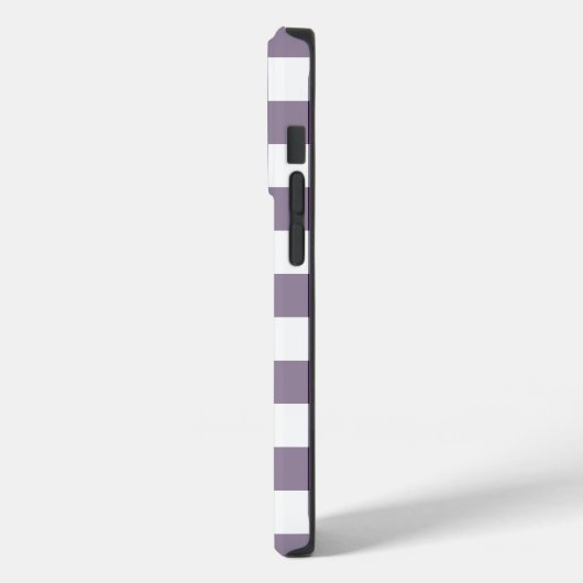 Coques Case-Mate iPhone Plaid de bisons violets et blancs (Verso / Gauche)