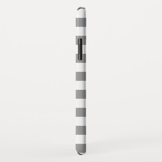 Coques Case-Mate iPhone Plaid de buffle noir et blanc (Dos/Droite)