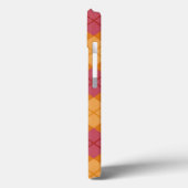 Coques Case-Mate iPhone Plaid en orange et rose (Verso / Gauche)