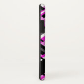 Coques Case-Mate iPhone Plaid en rose, noir et gris Personnaliser le nom (Dos/Droite)