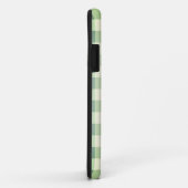 Coques Case-Mate iPhone Plaid En vichy vert et blanc jolie (Dos/Droite)