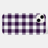 Coques Case-Mate iPhone Plaid En vichy violet blanc (Verso (horizontal))