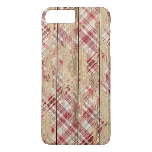 Coques Case-Mate iPhone Plaid et bois (Dos)