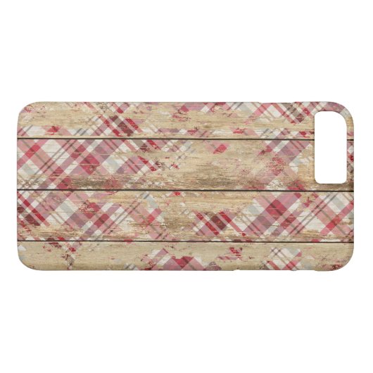 Coques Case-Mate iPhone Plaid et bois (Dos (Horizontal))