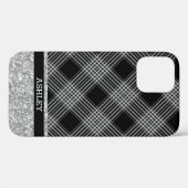Coques Case-Mate iPhone Plaid et Parties scintillant (Verso (horizontal))