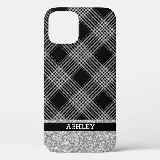 Coques Case-Mate iPhone Plaid et Parties scintillant (Verso)